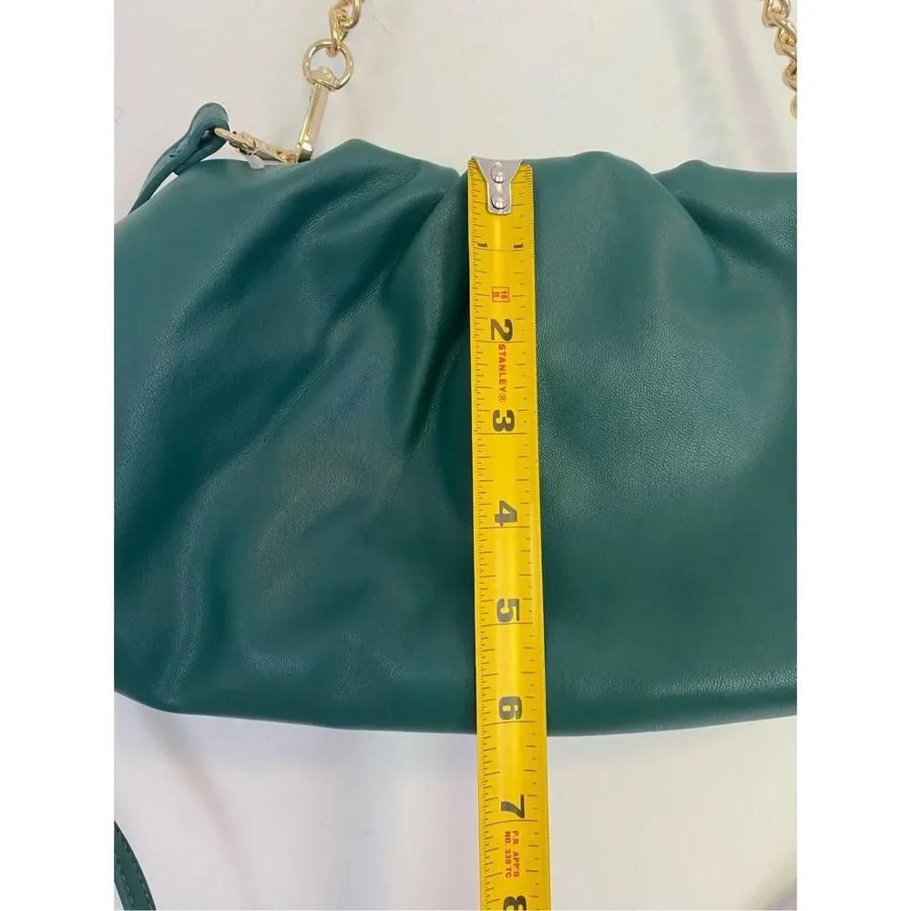 INC Green Vegan Leather Satchel bag NWOT - Picture 5 of 11